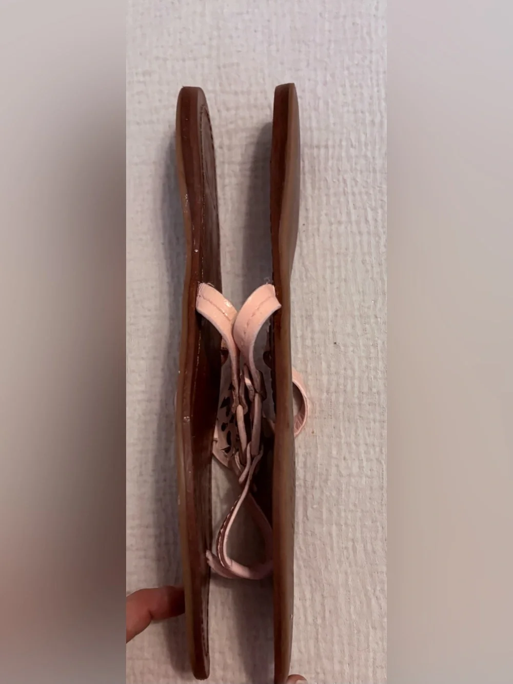 Tory Burch Miller Pink/ Brown Woman’s Sandals Size 8.5